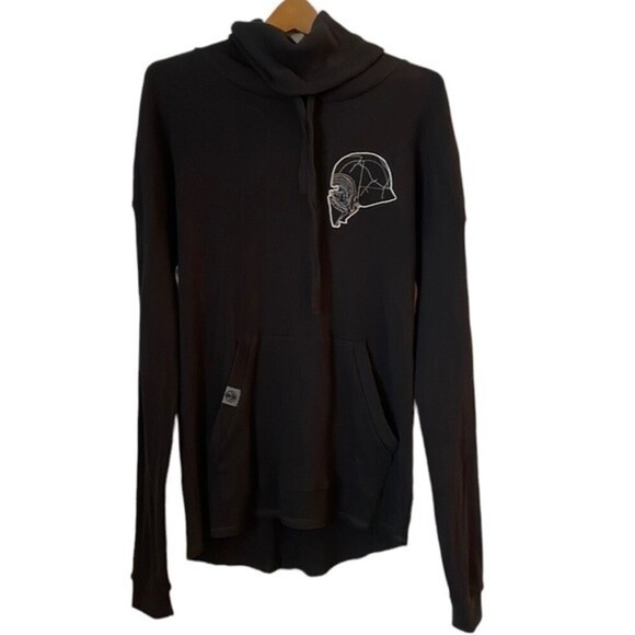 Star Wars Other - Star Wars Long Sleeve Waffle Sweatshirt Unisex Cowl Neck with Drawstrings Black